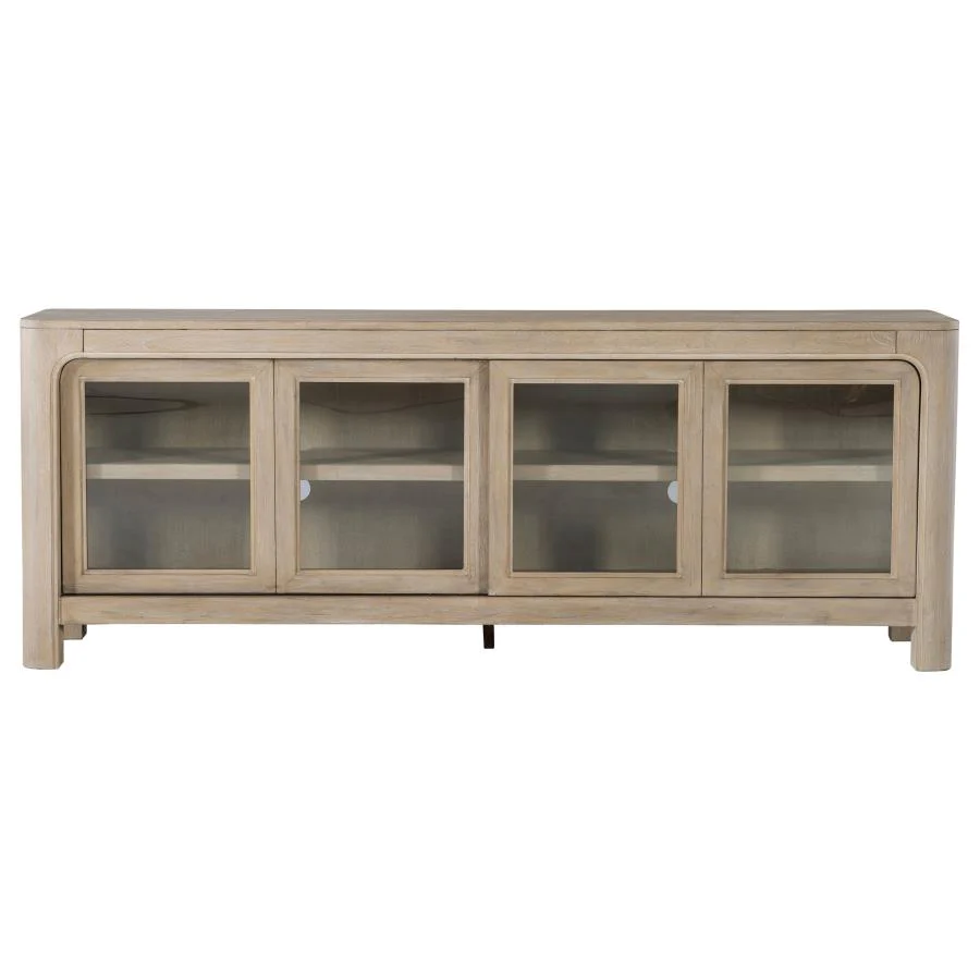 Solano - 71" 2-door TV Stand Media Console - Weathered Mango - Image 5
