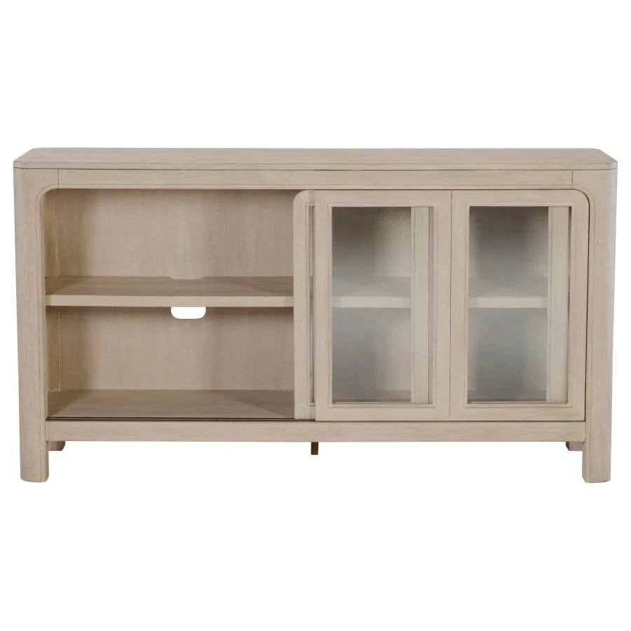 Solano - Sliding Door Dining Sideboard Server - Weathered Mango - Image 6