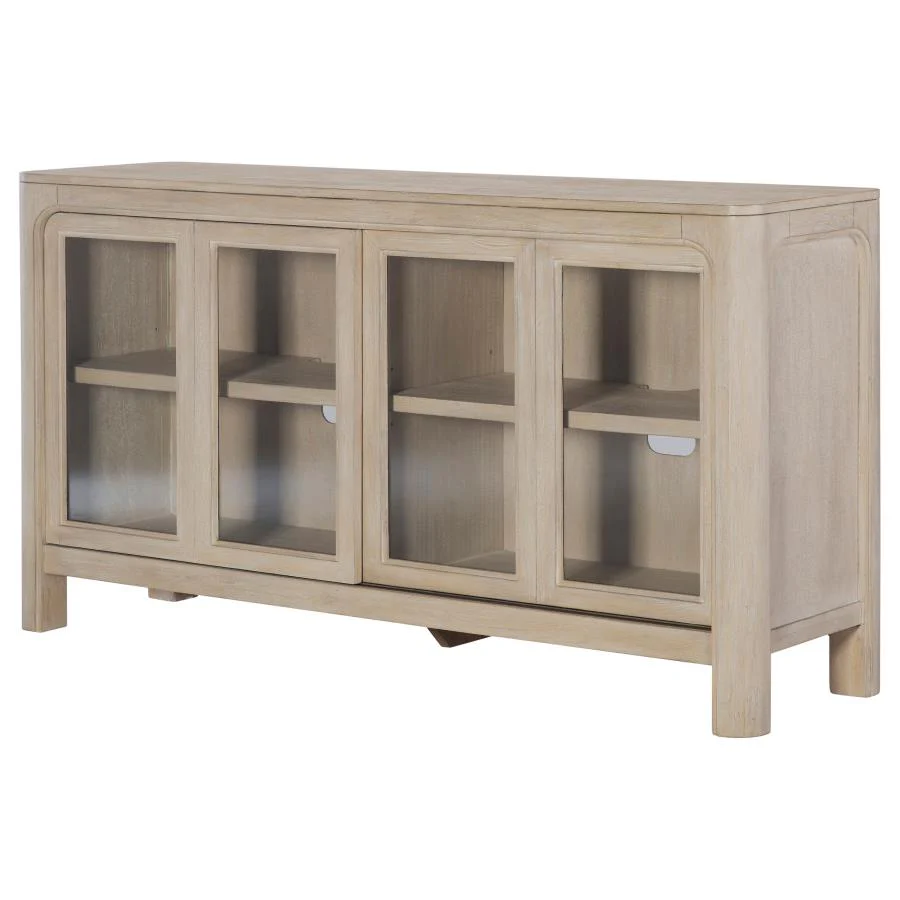 Solano - Sliding Door Dining Sideboard Server - Weathered Mango - Image 7