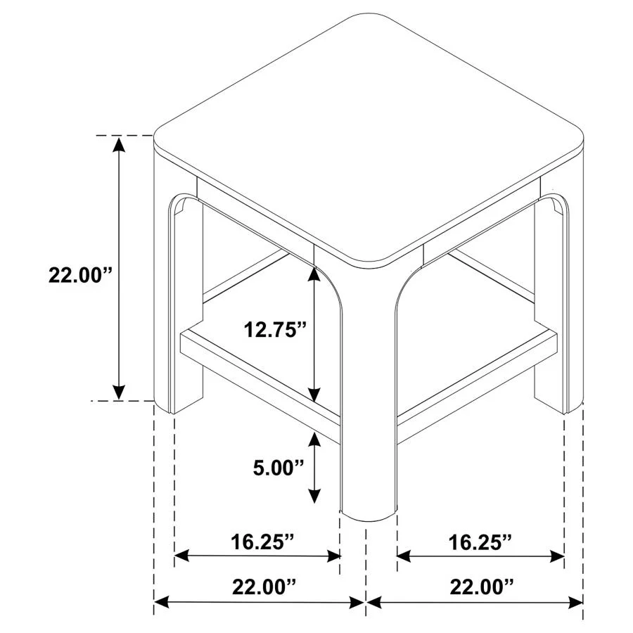 Solano - Square Wood Table - Image 13