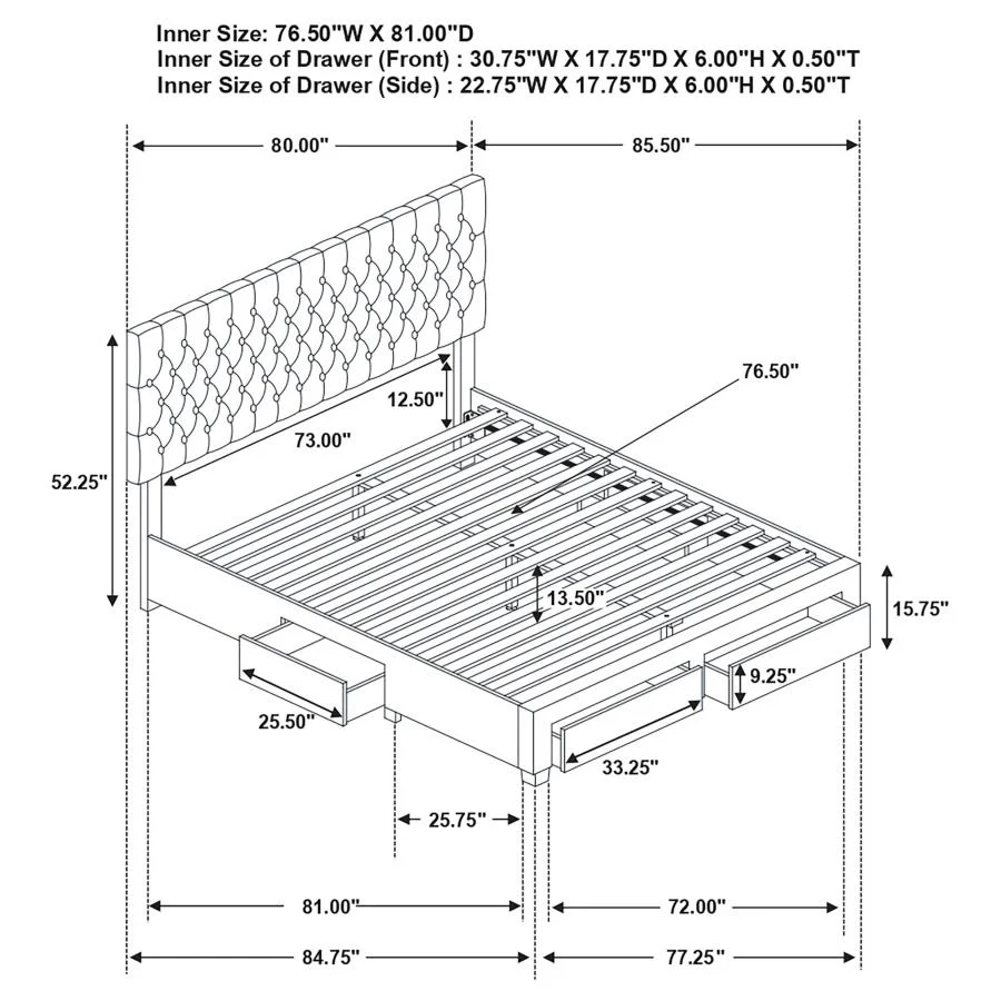Soledad - Upholstered Storage Panel Bed - Image 13