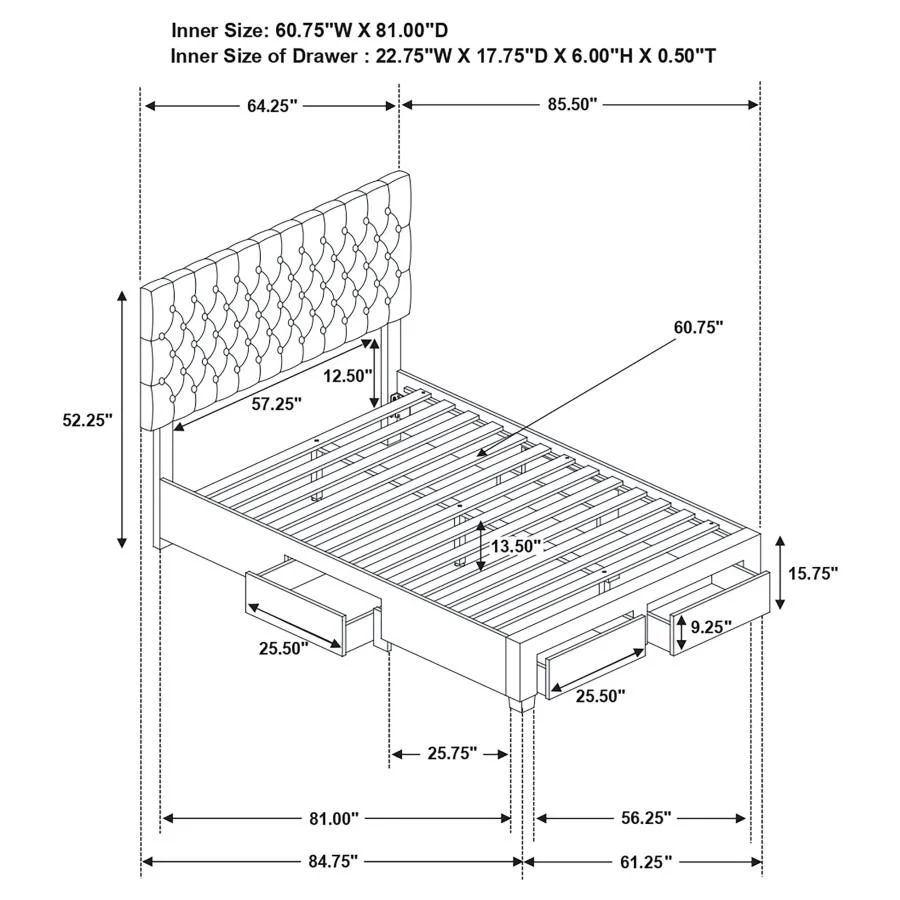 Soledad - Upholstered Storage Panel Bed - Image 14