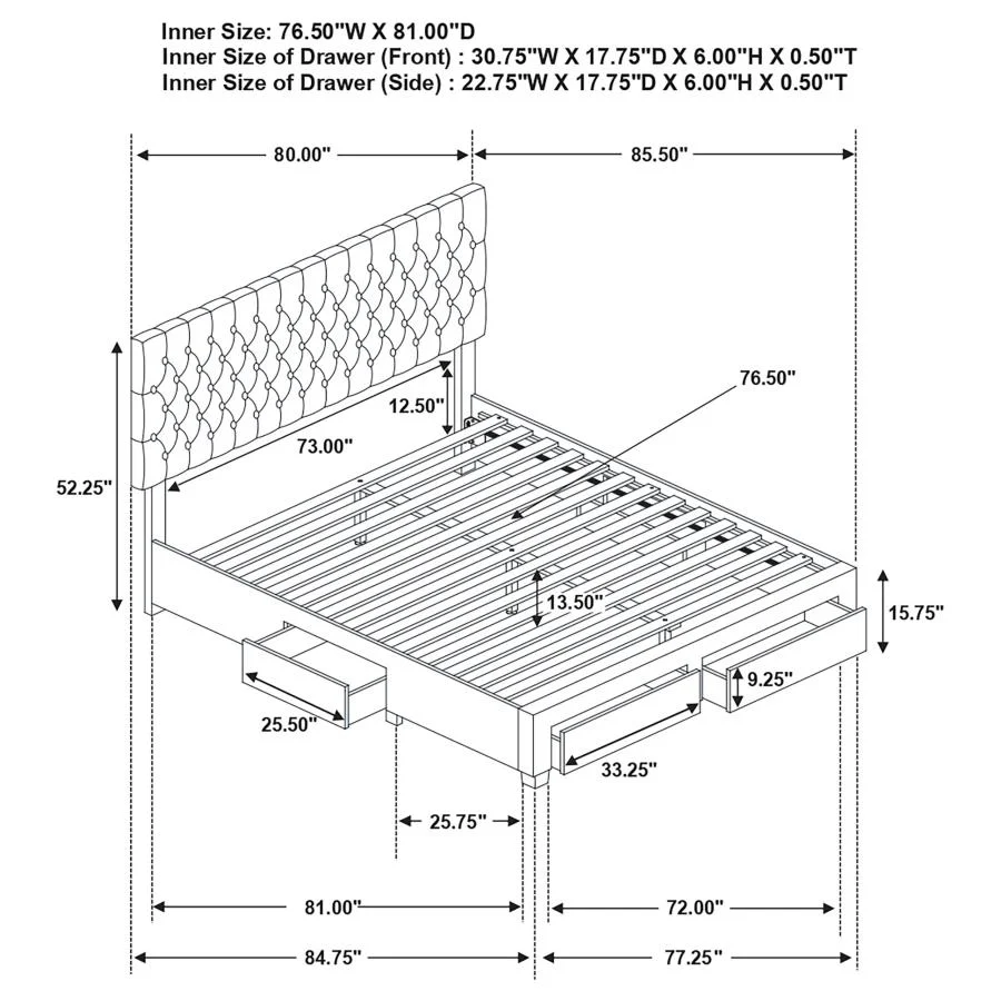 Soledad - Upholstered Storage Panel Bed - Image 16