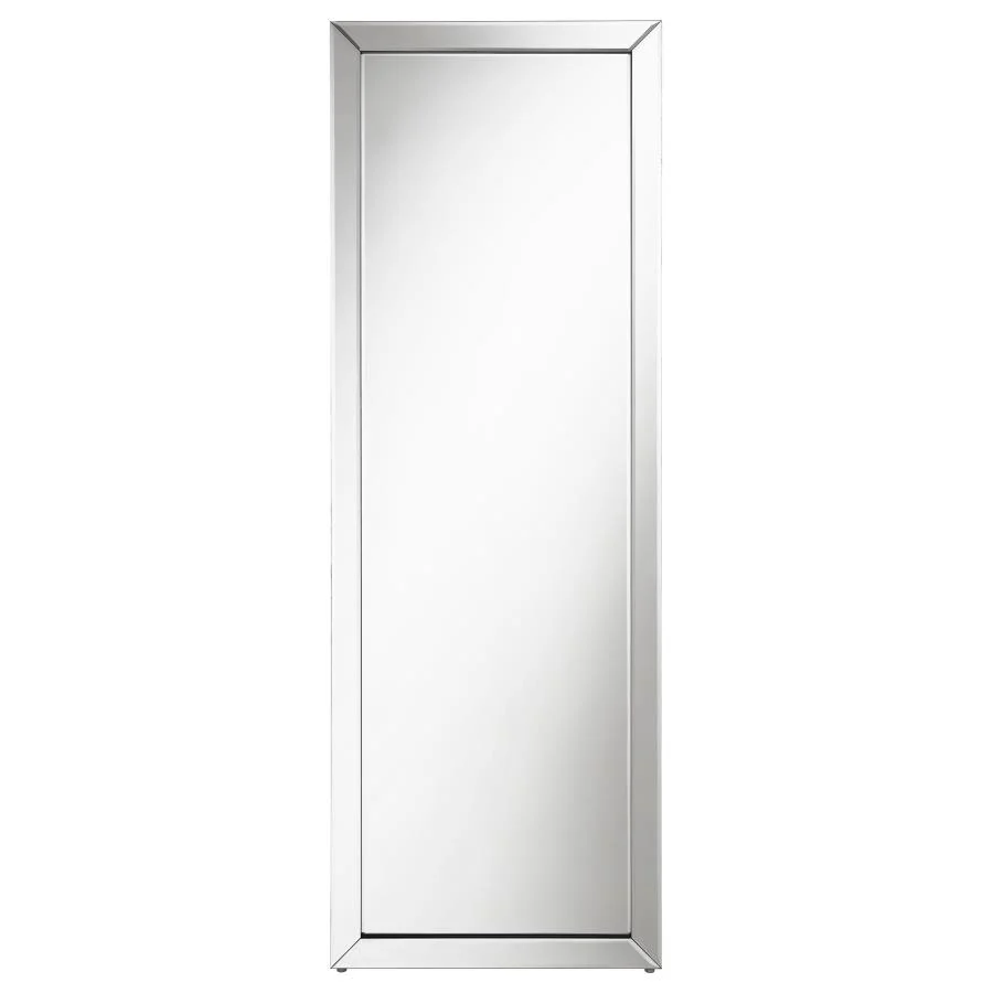 Soline - Framed Standing Floor Mirror - Silver - Image 3