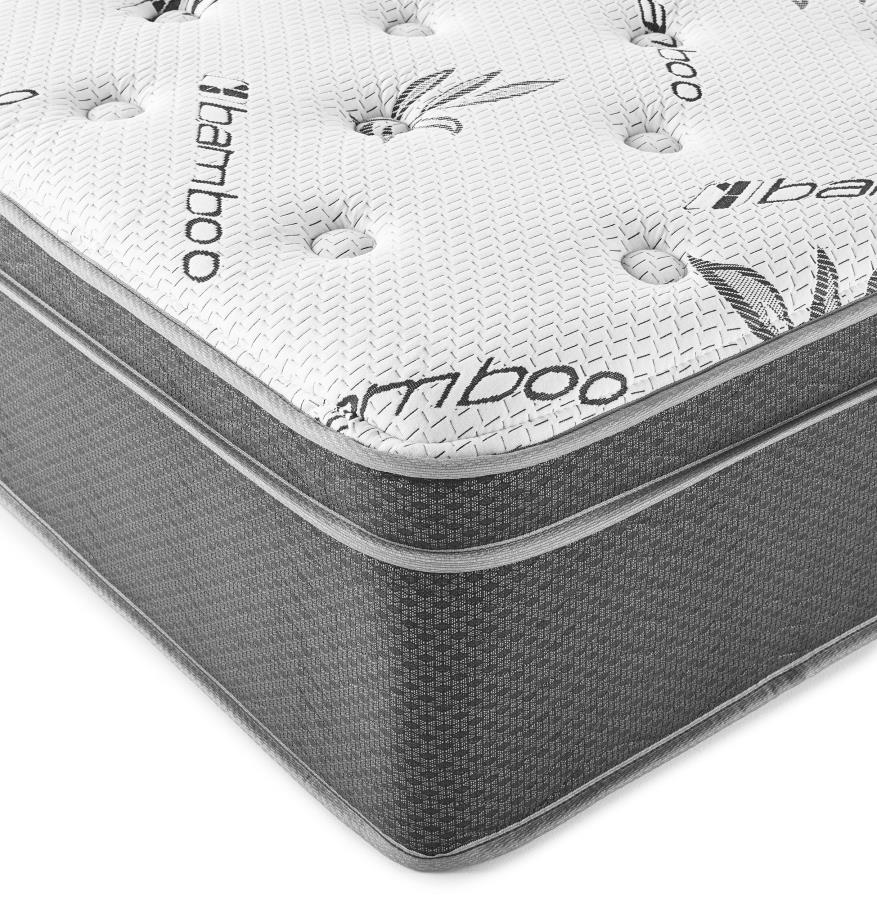 Sommet - Bamboo Euro Top Hybrid Mattress - Image 8