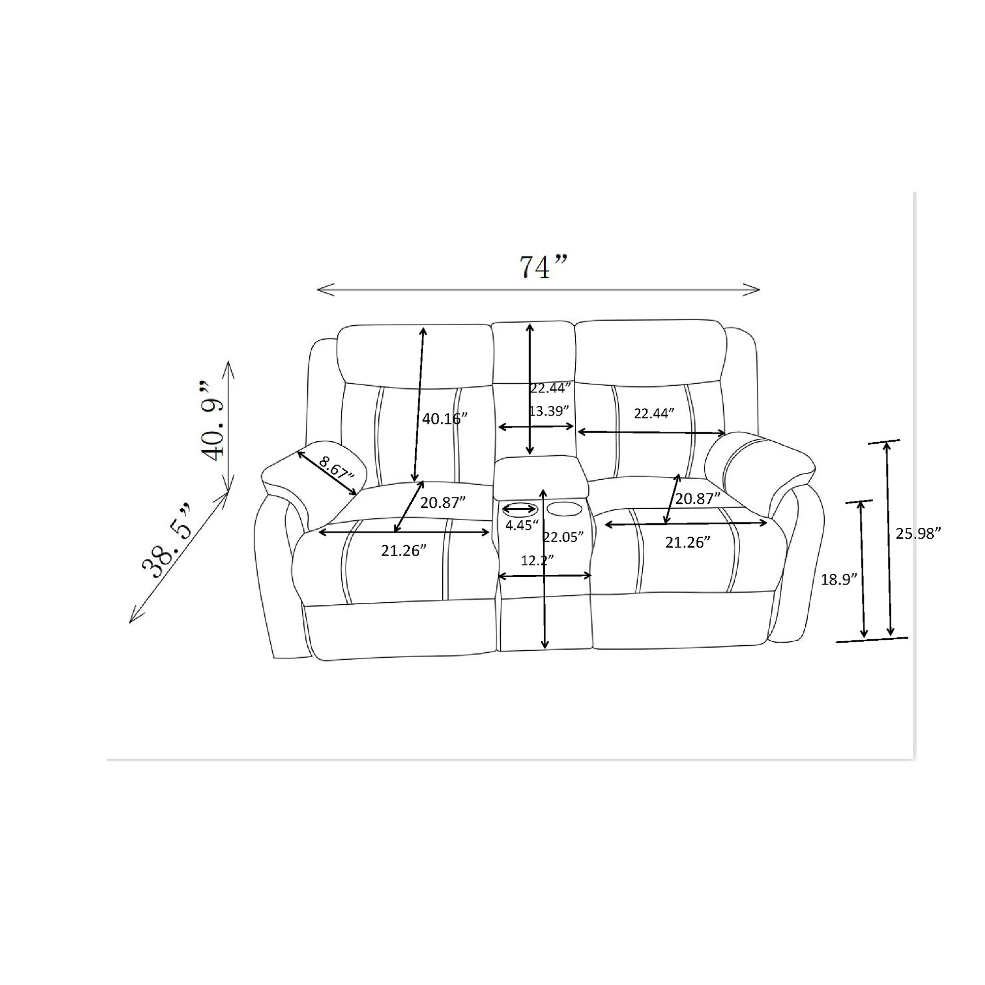 Sonet Domino - Recliner - Image 24