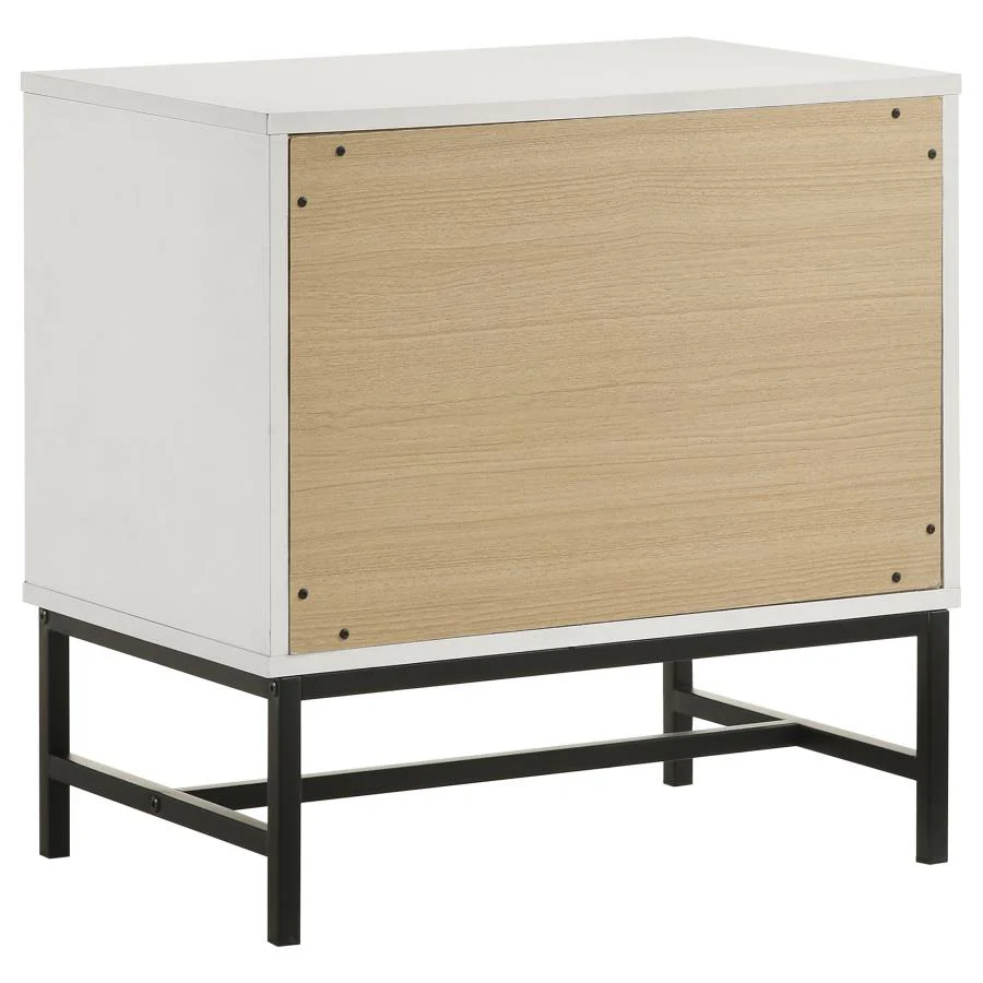 Sonora - 2-Drawer Nightstand Bedside Table - White - Image 6