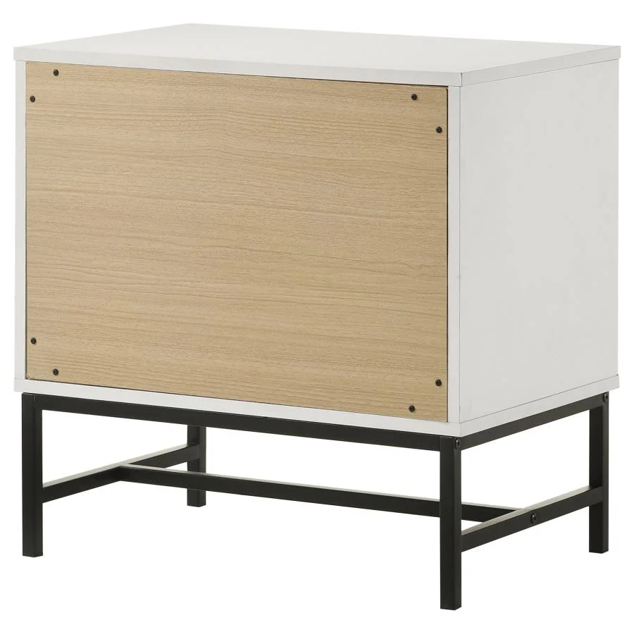 Sonora - 2-Drawer Nightstand Bedside Table - White - Image 8