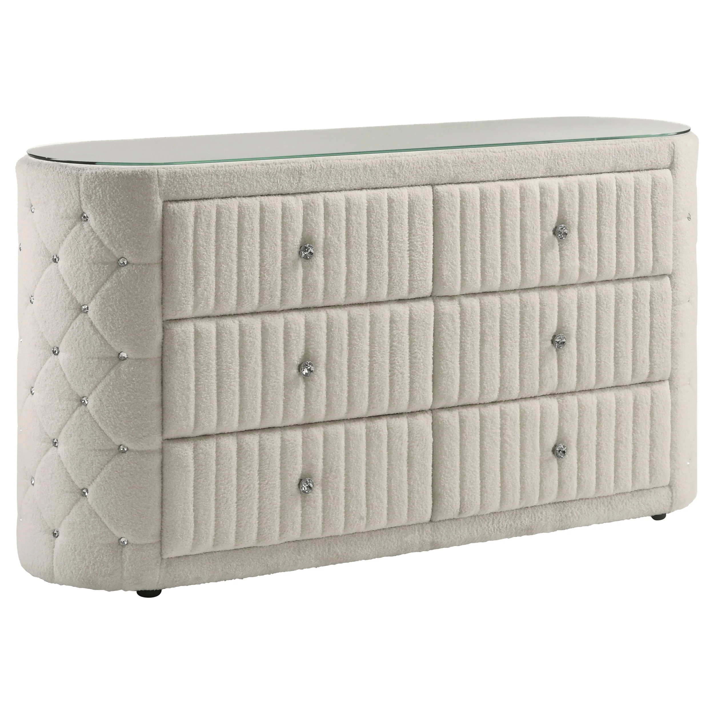 Sonya - 6-Drawer Upholstered Bedroom Dresser - Image 27