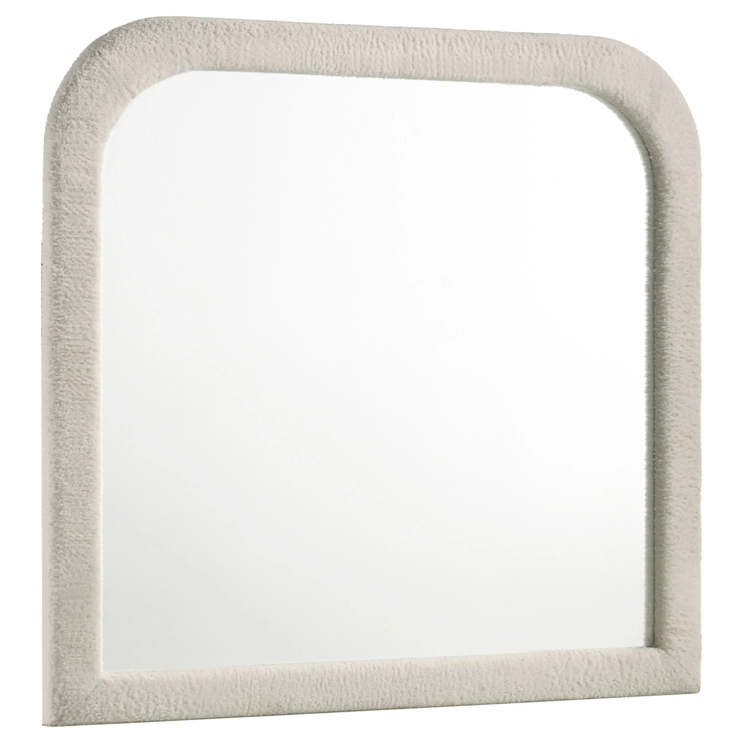 Sonya - Upholstered Bedroom Dresser Mirror - Ivory - Image 7