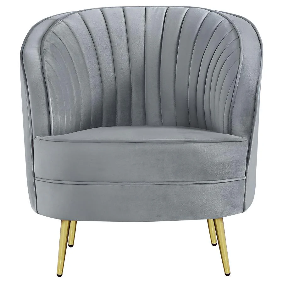 Sophia - Upholstered Channel Tufted Sofa Set - Image 19