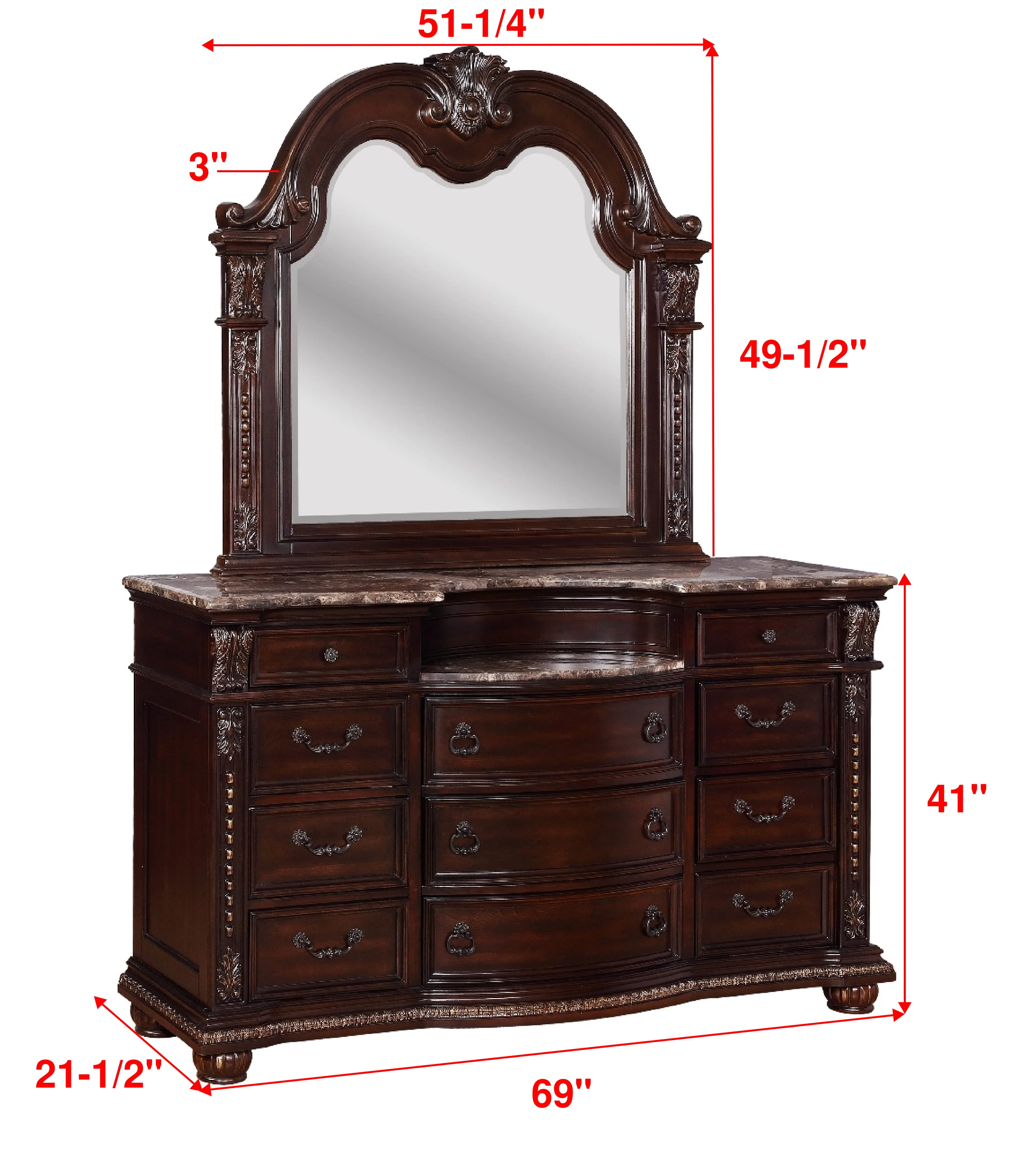 Stanley Dresser Mirror - Image 2