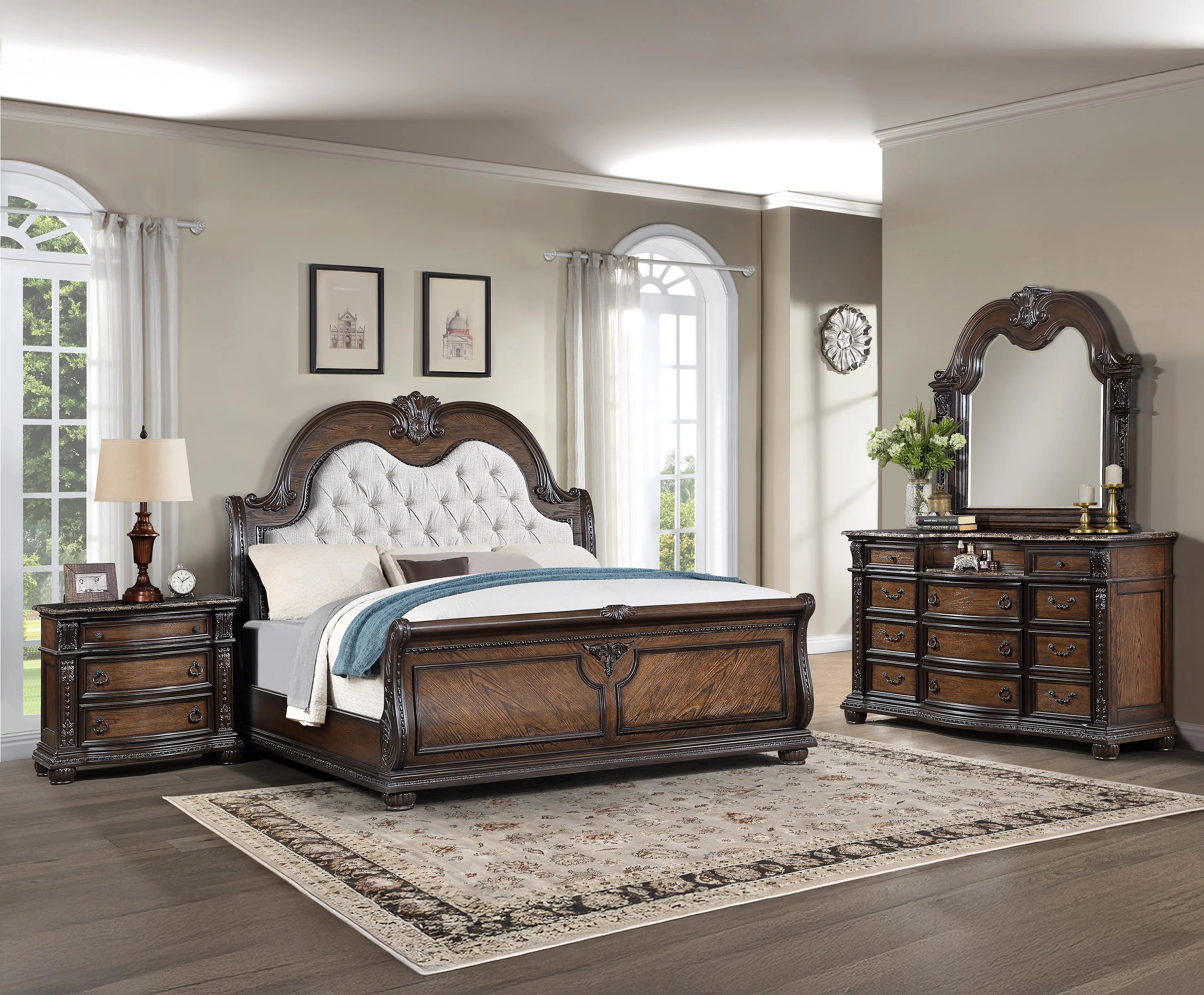 Stanley Dresser Mirror -Coffee Brown - Image 3