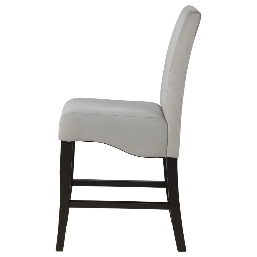 Stanton - Upholstered Counter Chairs (Set of 2) - Gray And Black - Image 6