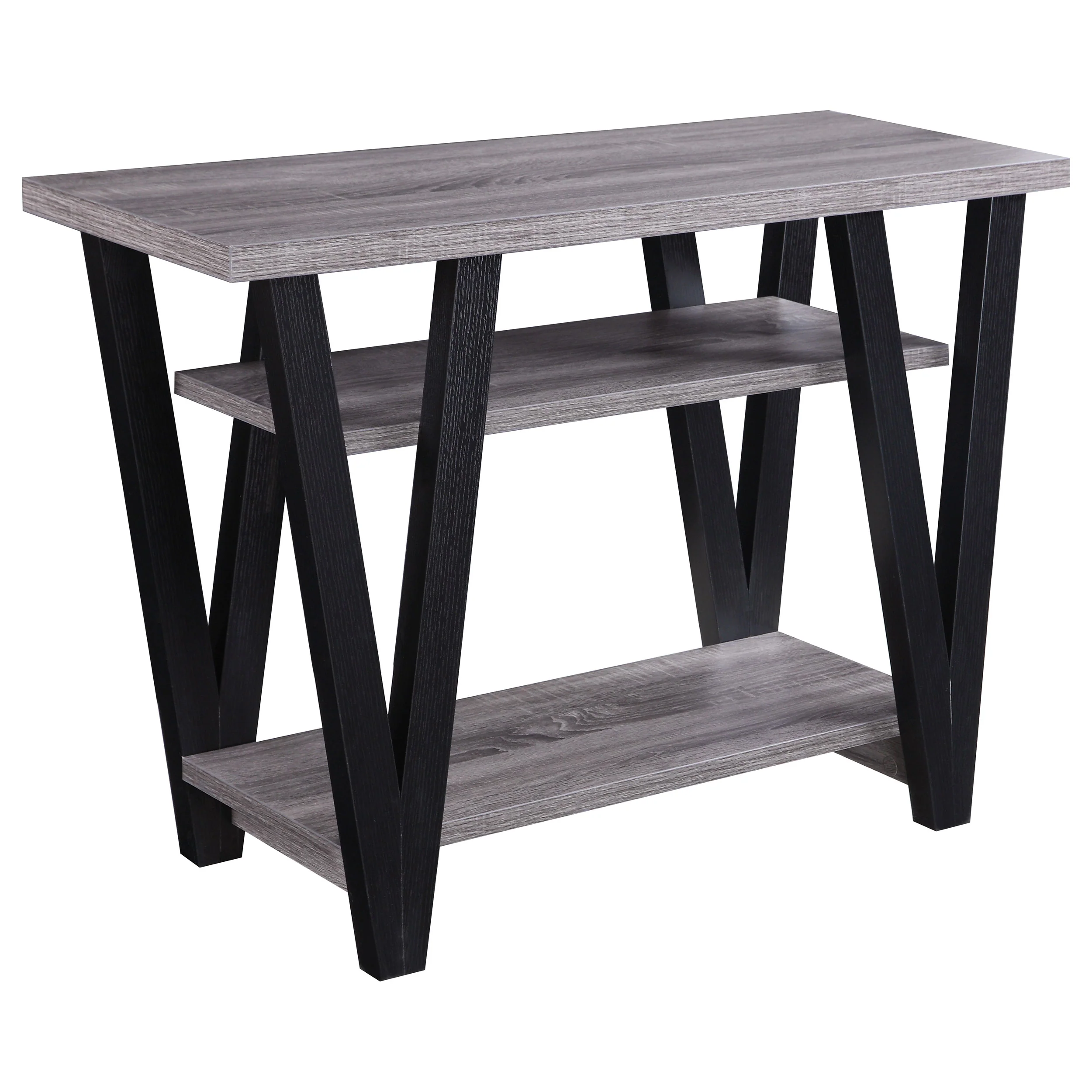 Stevens 2-shelf Engineered Wood Entryway Console Table Grey - Image 5