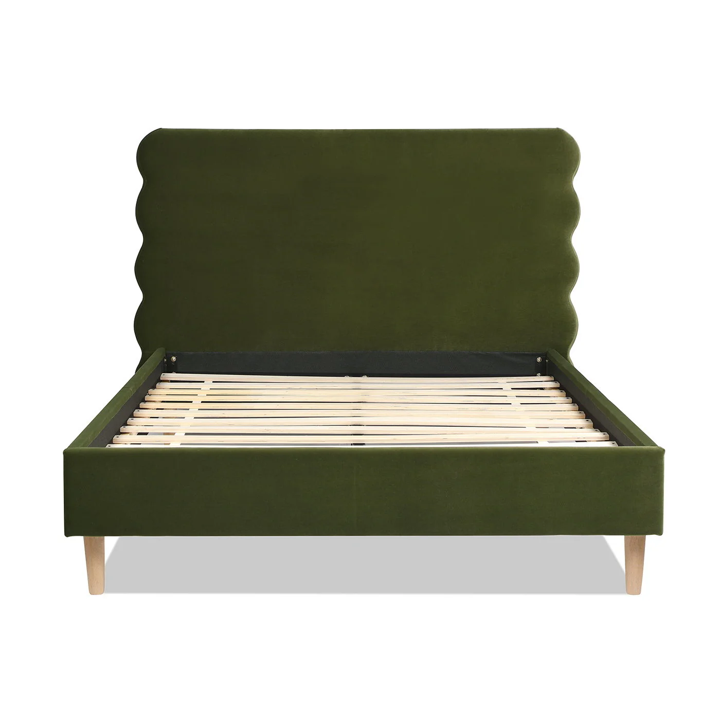 Stockholm - Modern Wavy Headboard Platform Bed - Image 12