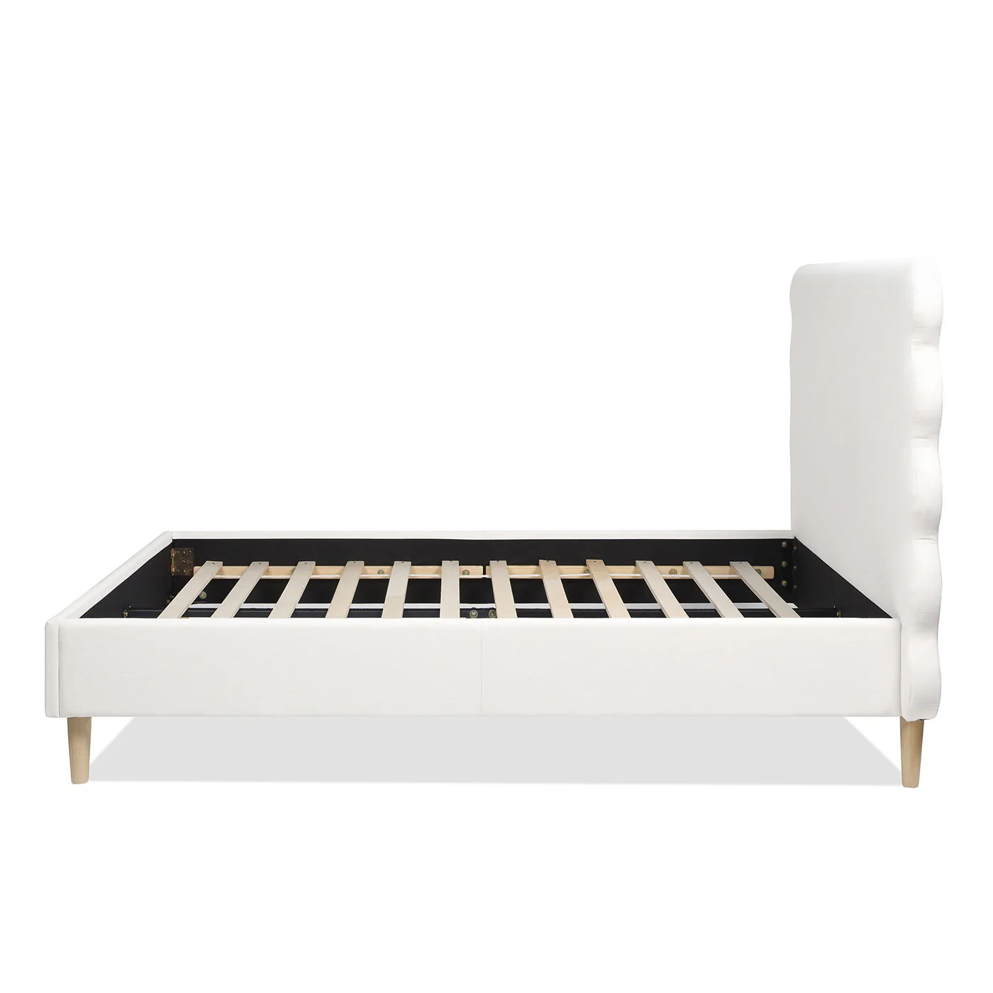Stockholm - Modern Wavy Headboard Platform Bed - Image 19