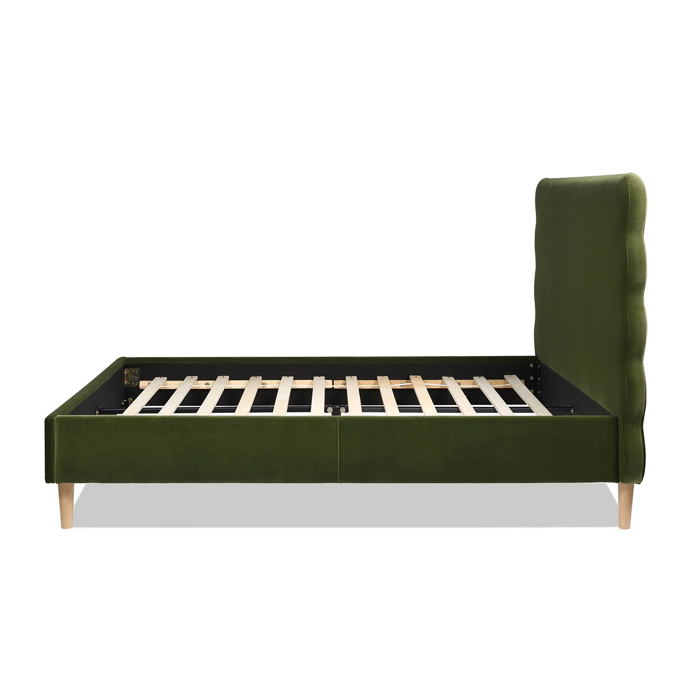 Stockholm - Modern Wavy Headboard Platform Bed - Image 28