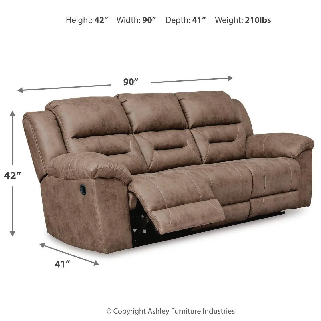 Stoneland - Reclining Sofa - Image 7