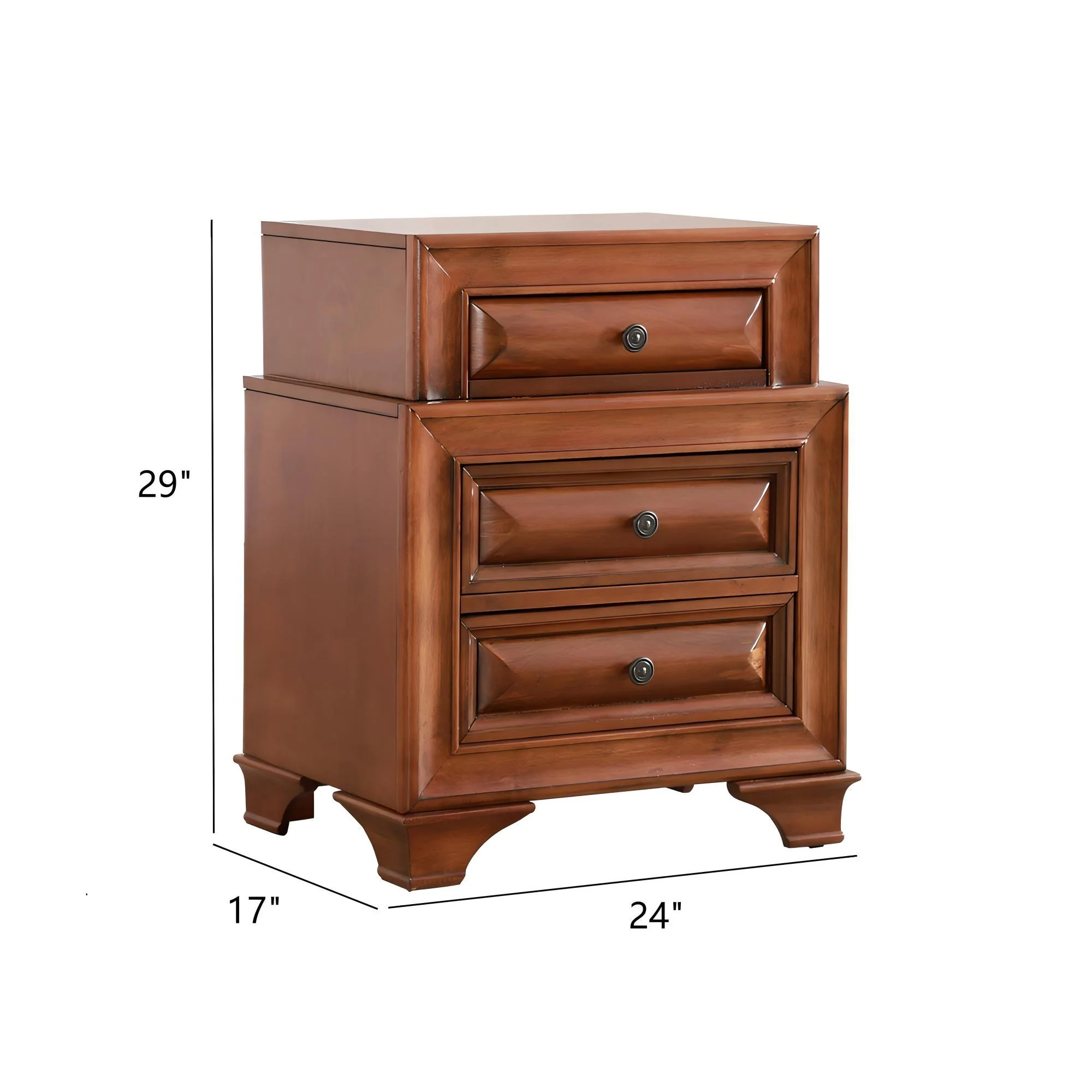 Storage Nightstand - Oak - Image 2