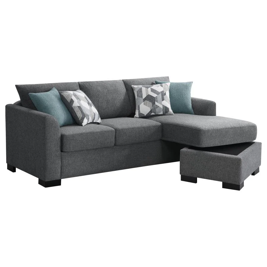 Storey - Upholstered Sleeper Sectional Chaise Sofa - Image 14