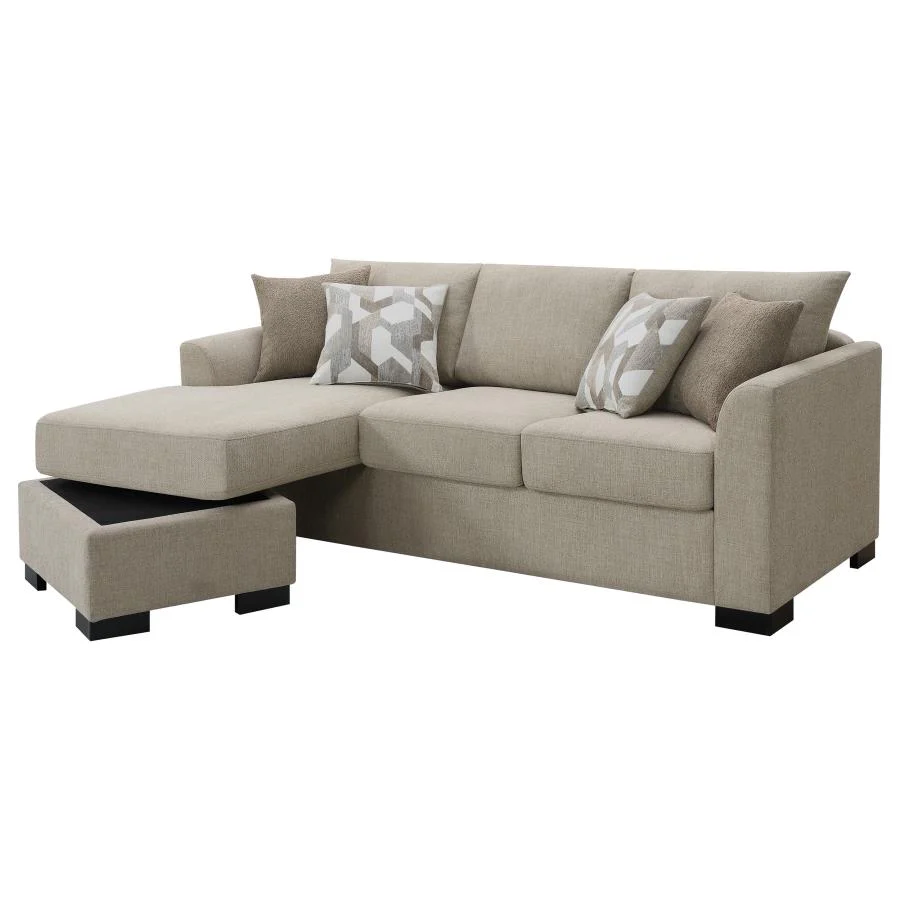 Storey - Upholstered Sleeper Sectional Chaise Sofa - Image 24