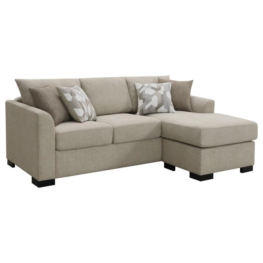 Storey - Upholstered Sleeper Sectional Chaise Sofa - Image 3