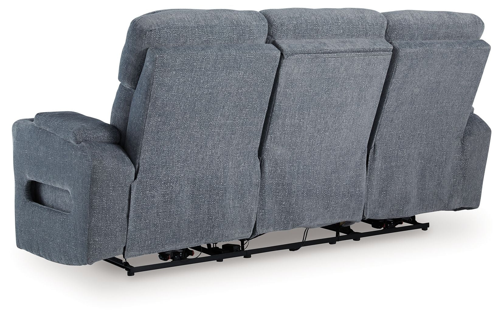 Studio Cave - Power Reclining Sofa - Steel - Image 11
