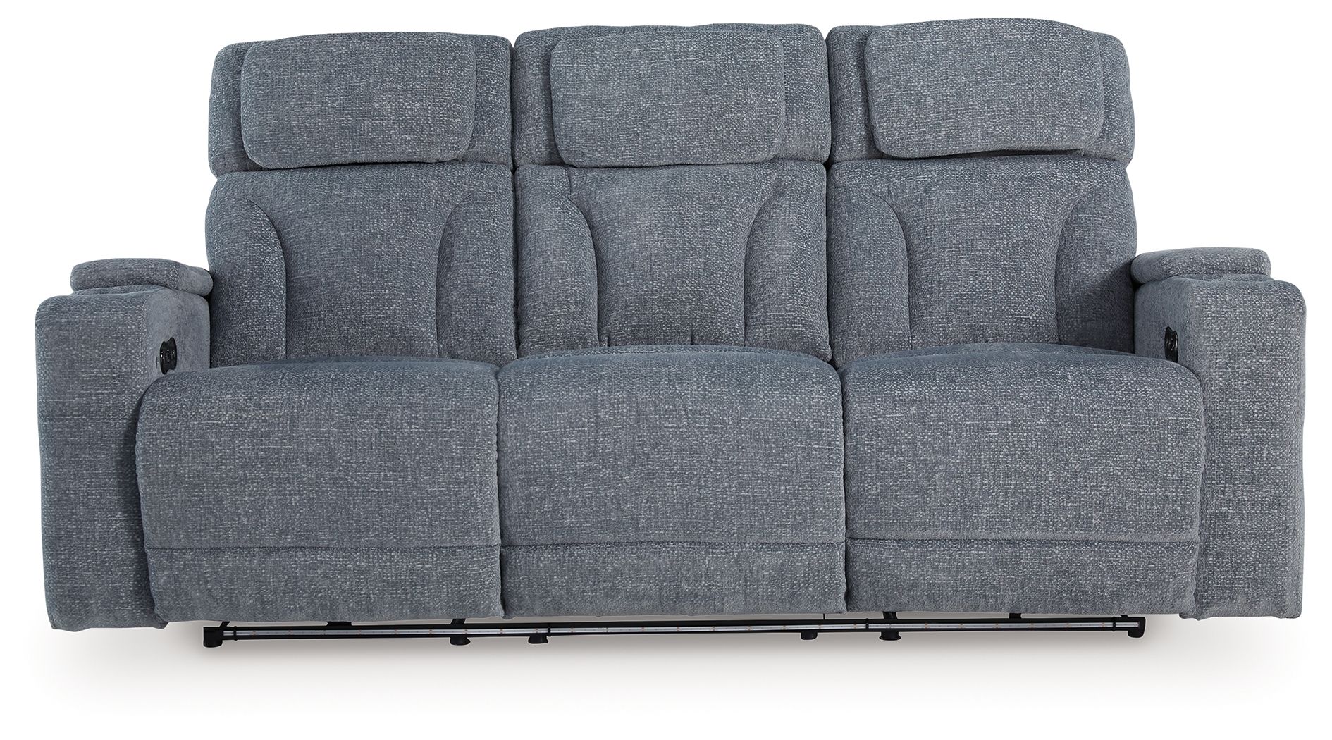 Studio Cave - Power Reclining Sofa - Steel - Image 3
