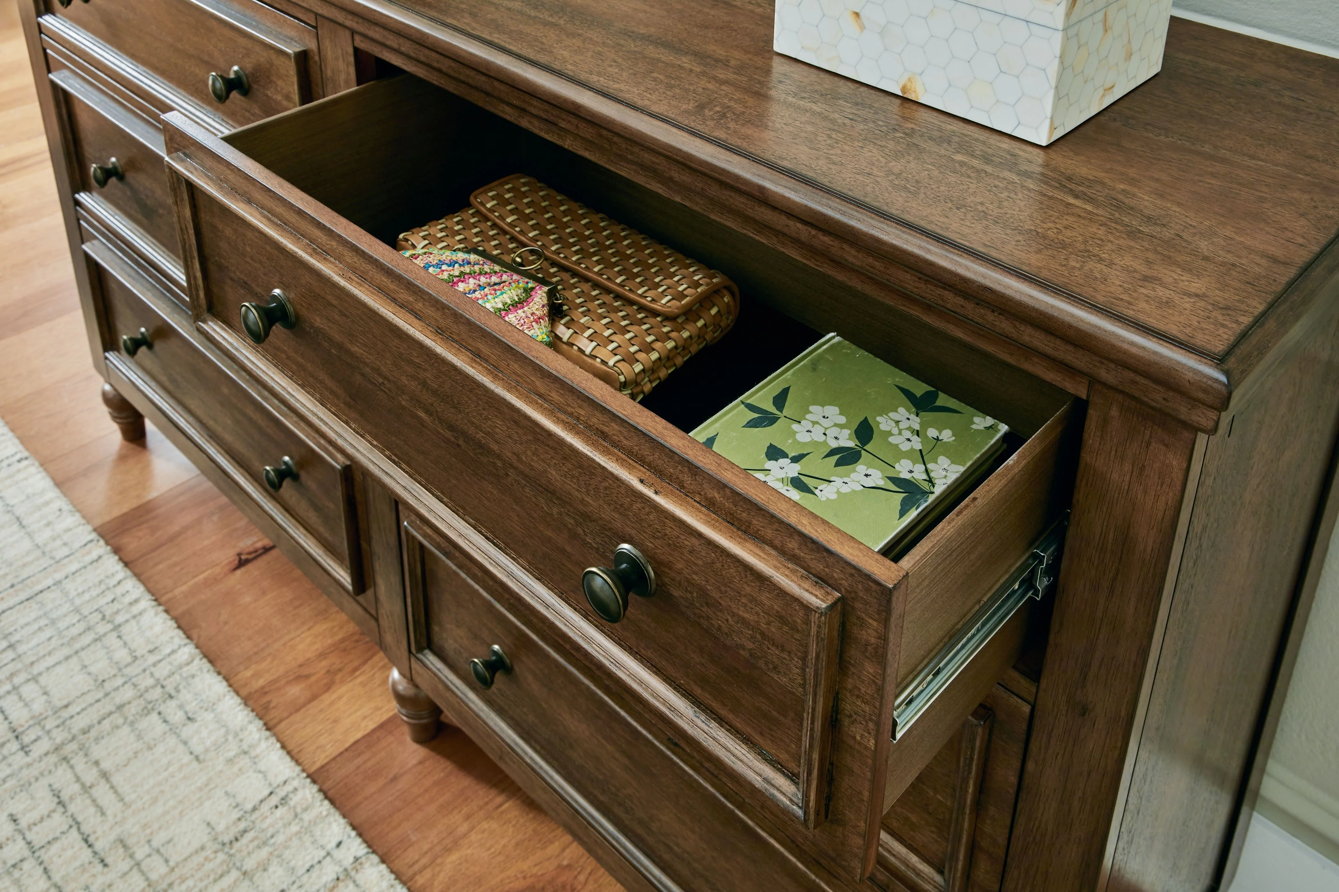 Sturlayne - Dresser And Mirror - Brown - Image 4
