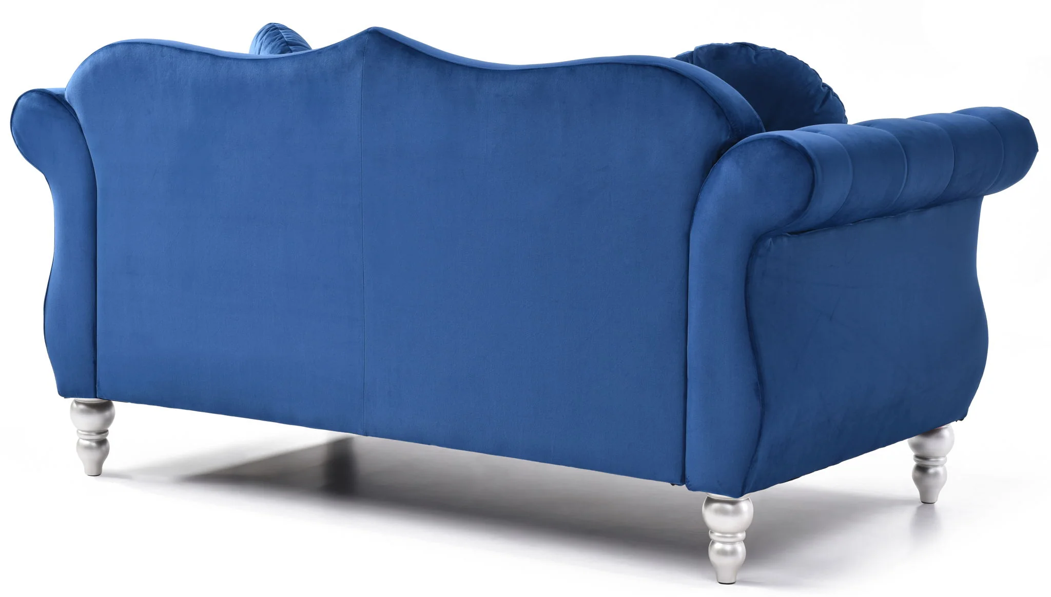 Stylish Flared Arm Loveseat - Image 7