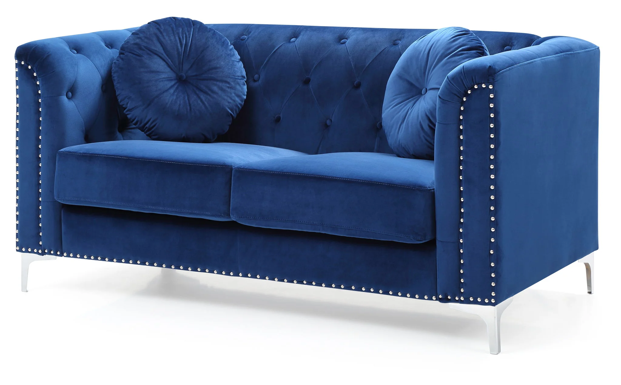 Stylish Sloped Arm Loveseat - Image 5