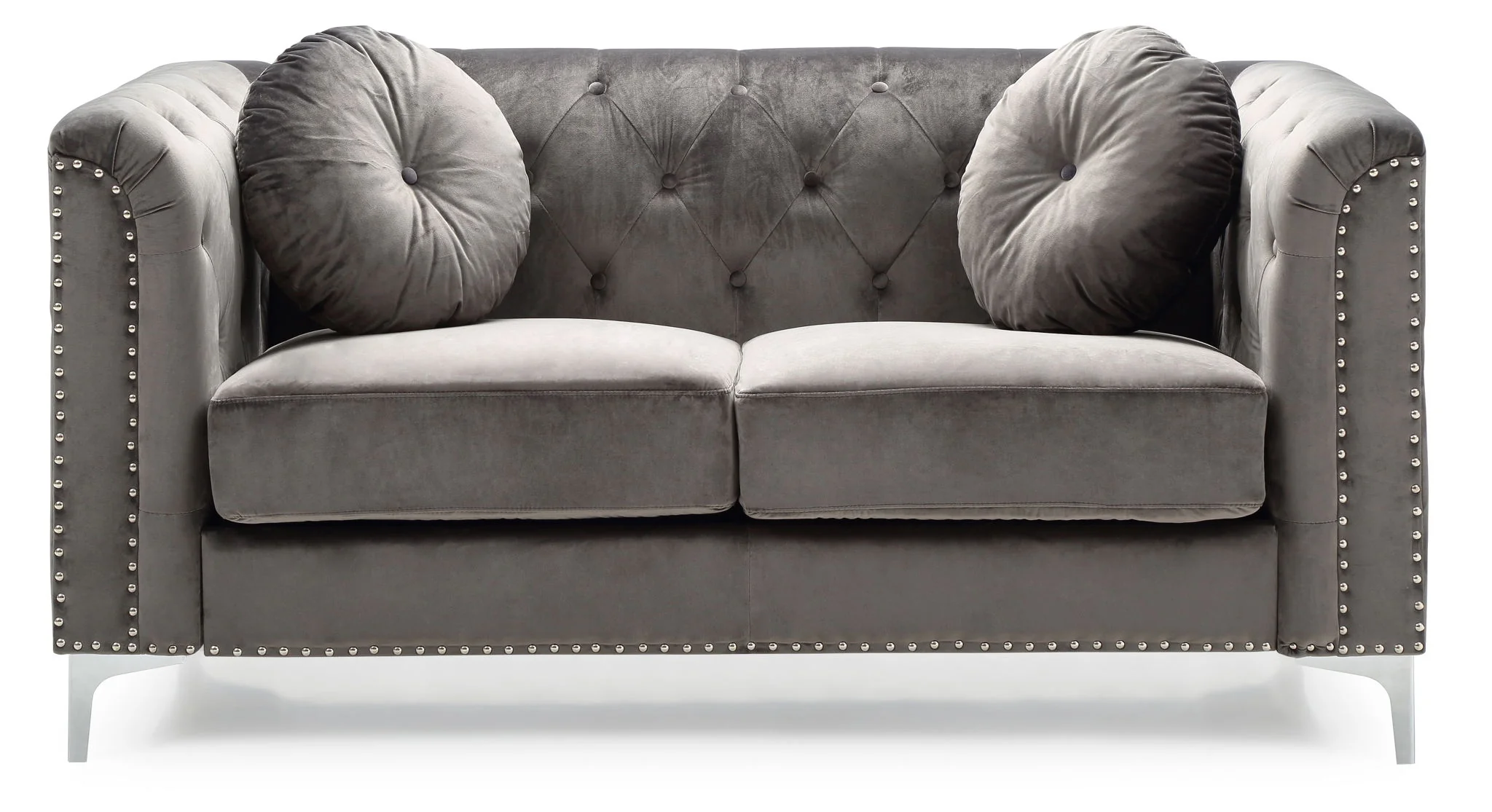 Stylish Sloped Arm Loveseat - Image 8