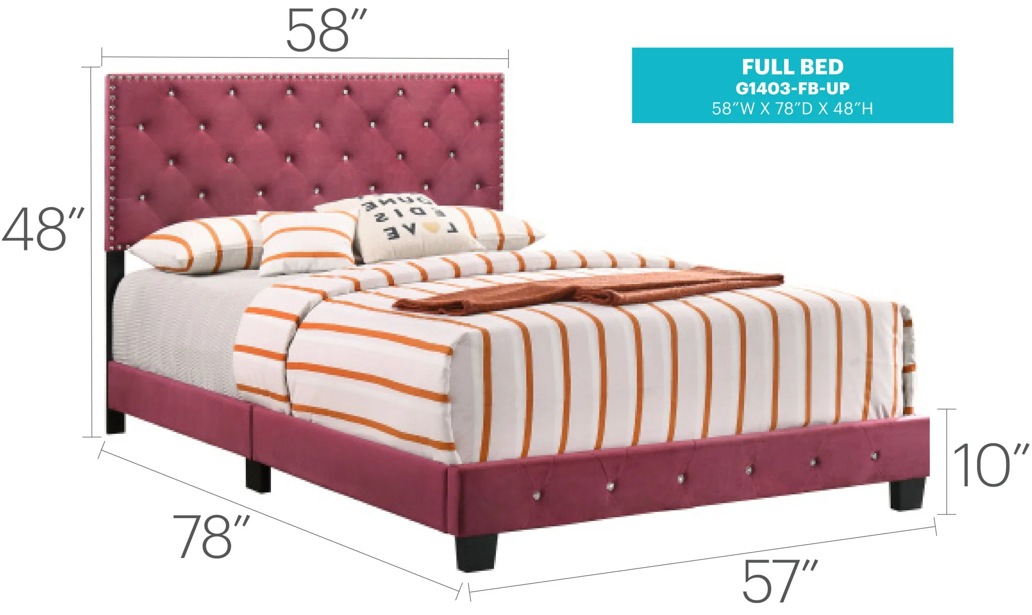 Luxurious Upholstered Bed - Image 35