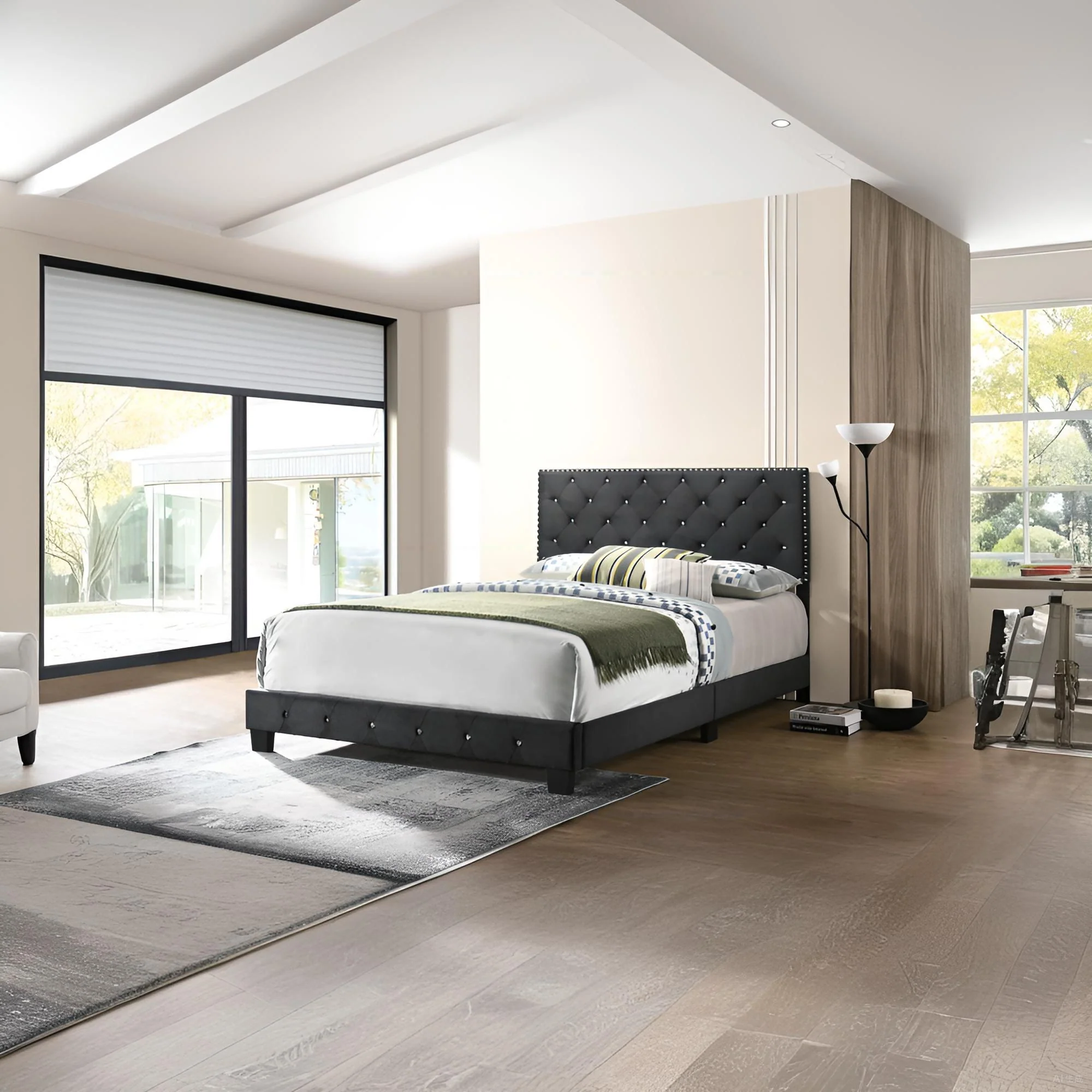 Luxurious Upholstered Bed - Image 43