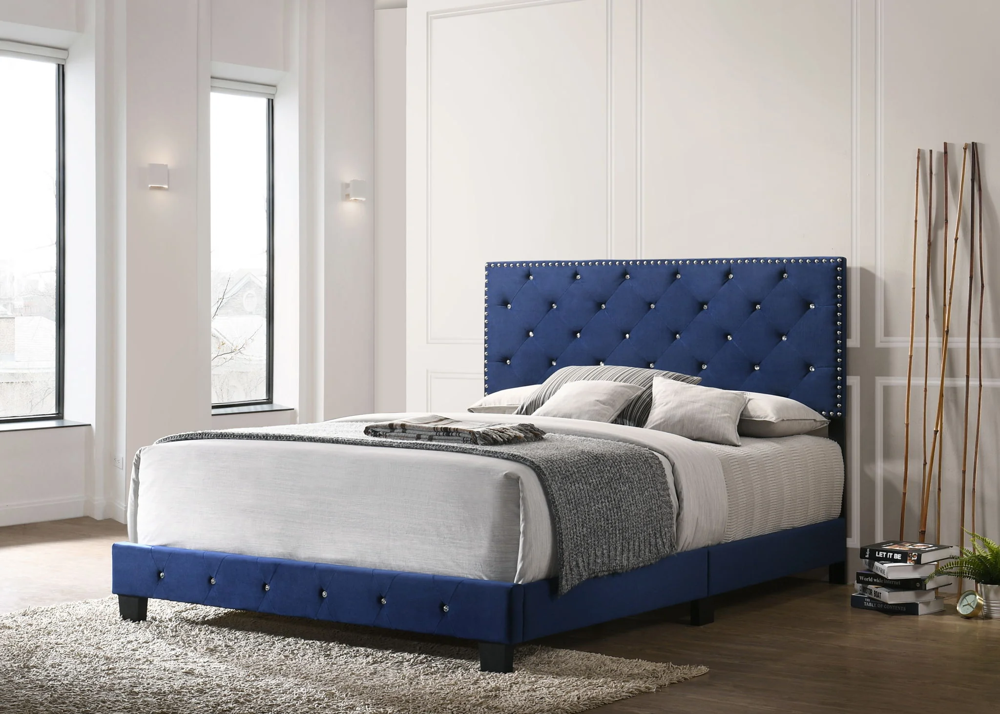 Luxurious Upholstered Bed - Image 9