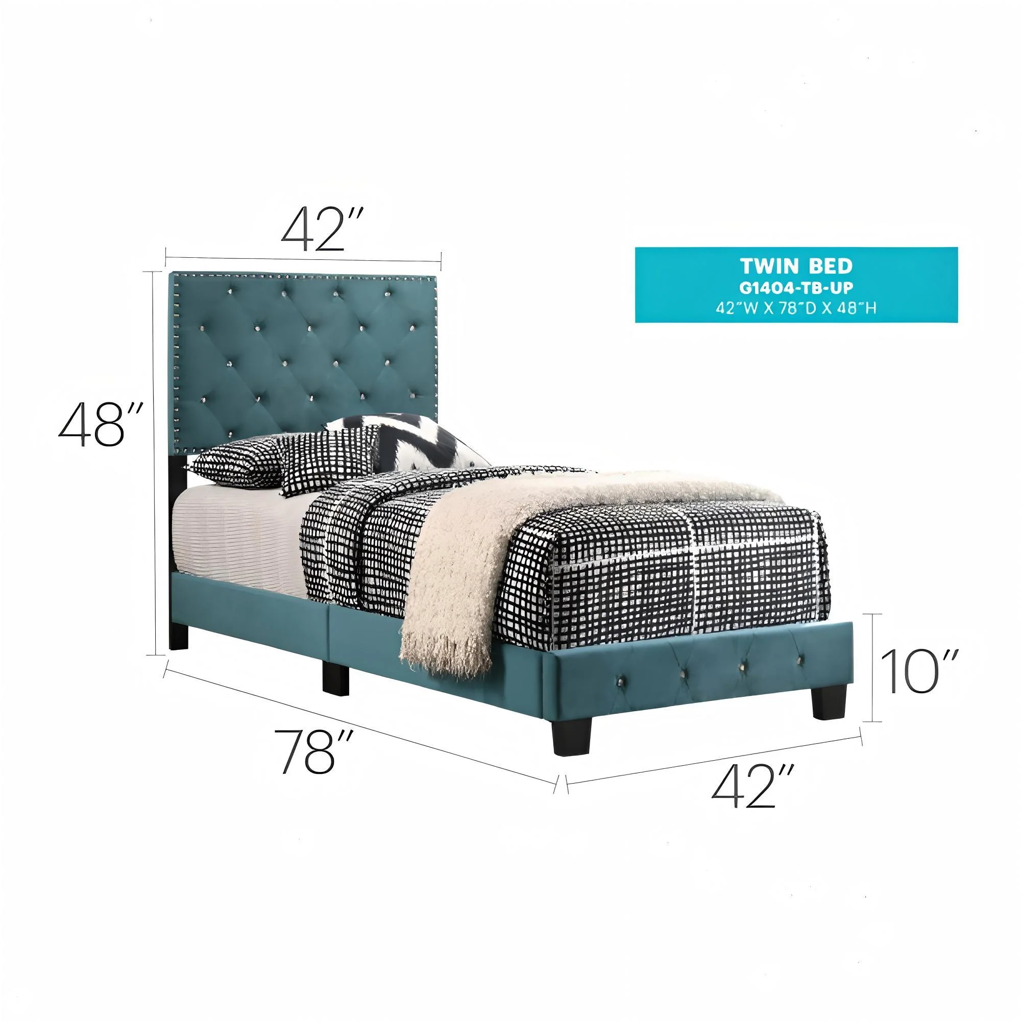 Luxurious Upholstered Bed - Image 97
