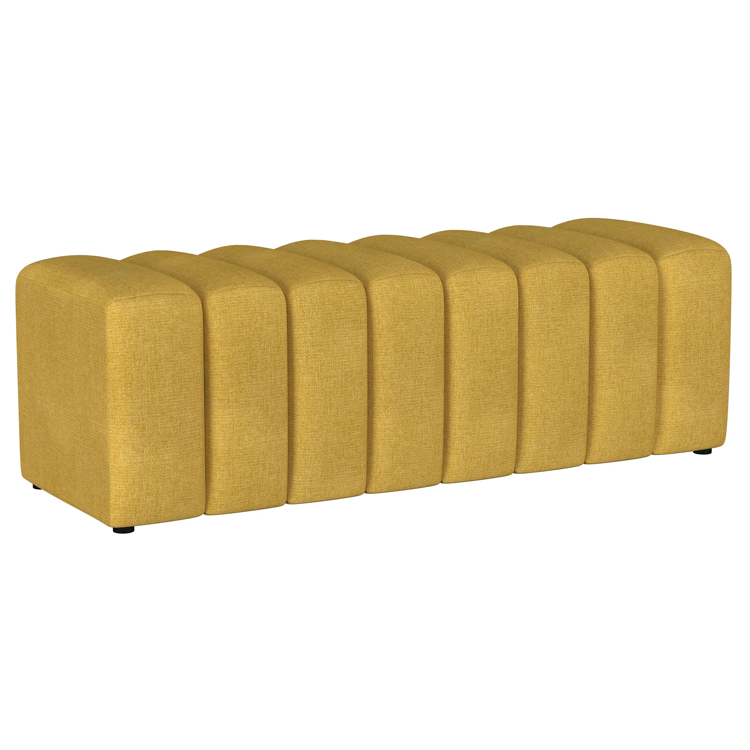 Summer - Fabric Upholstered Tufted Accent Bench - Image 25
