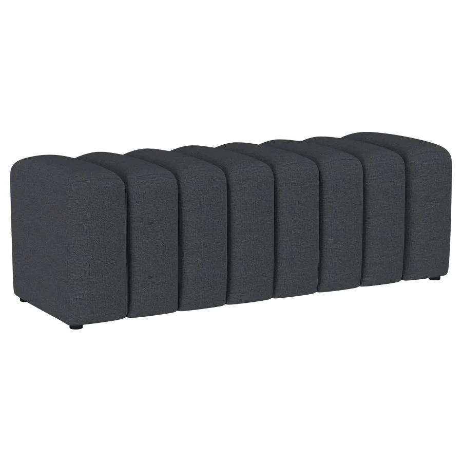 Summer - Fabric Upholstered Tufted Accent Bench - Image 3