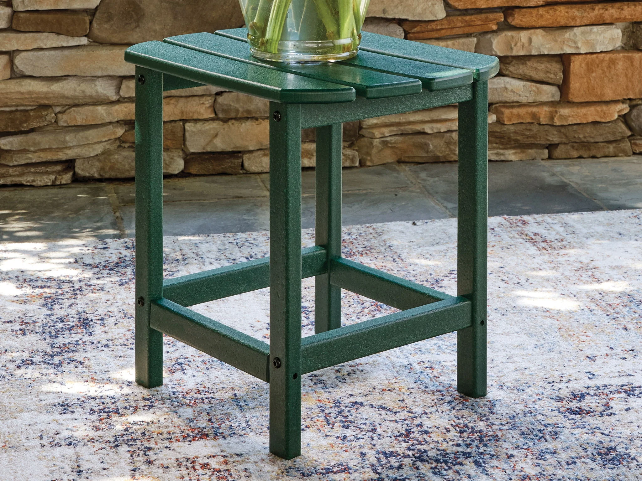 Sundown Shores - Rectangular End Table - Green - Image 2
