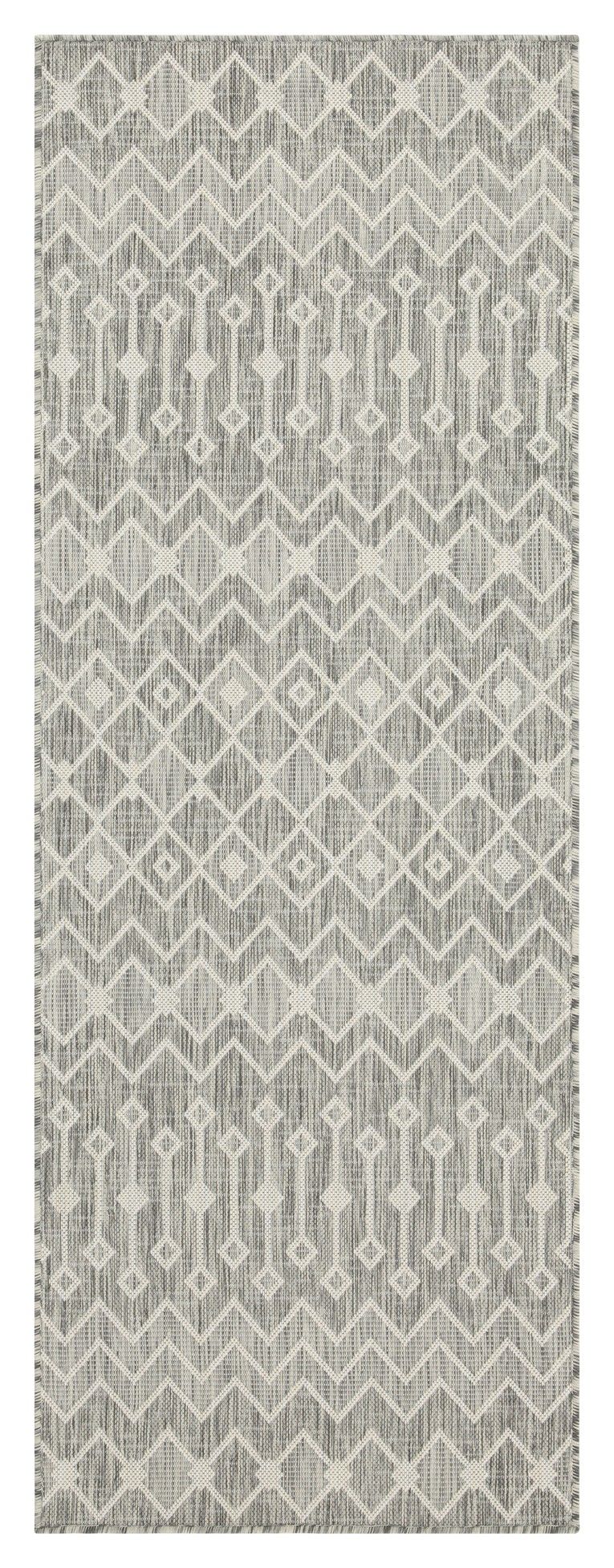 Sunshine - 5'3" X 7'3" Indoor & Outdoor Area Rug Polypropylene - Silver - Image 2