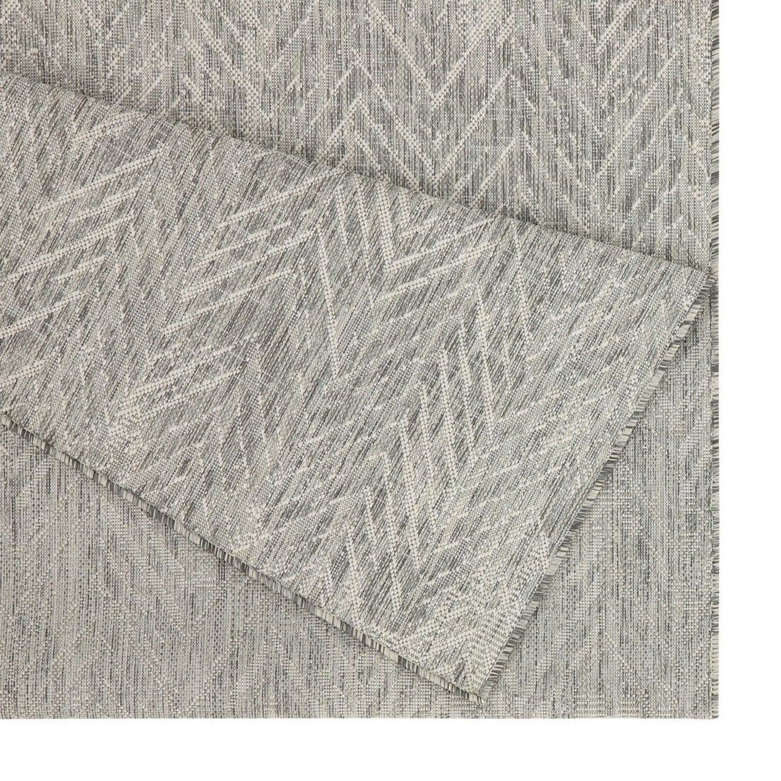 Sunshine - 5'3" X 7'3" Indoor, Outdoor Area Rug - Silver - Image 4