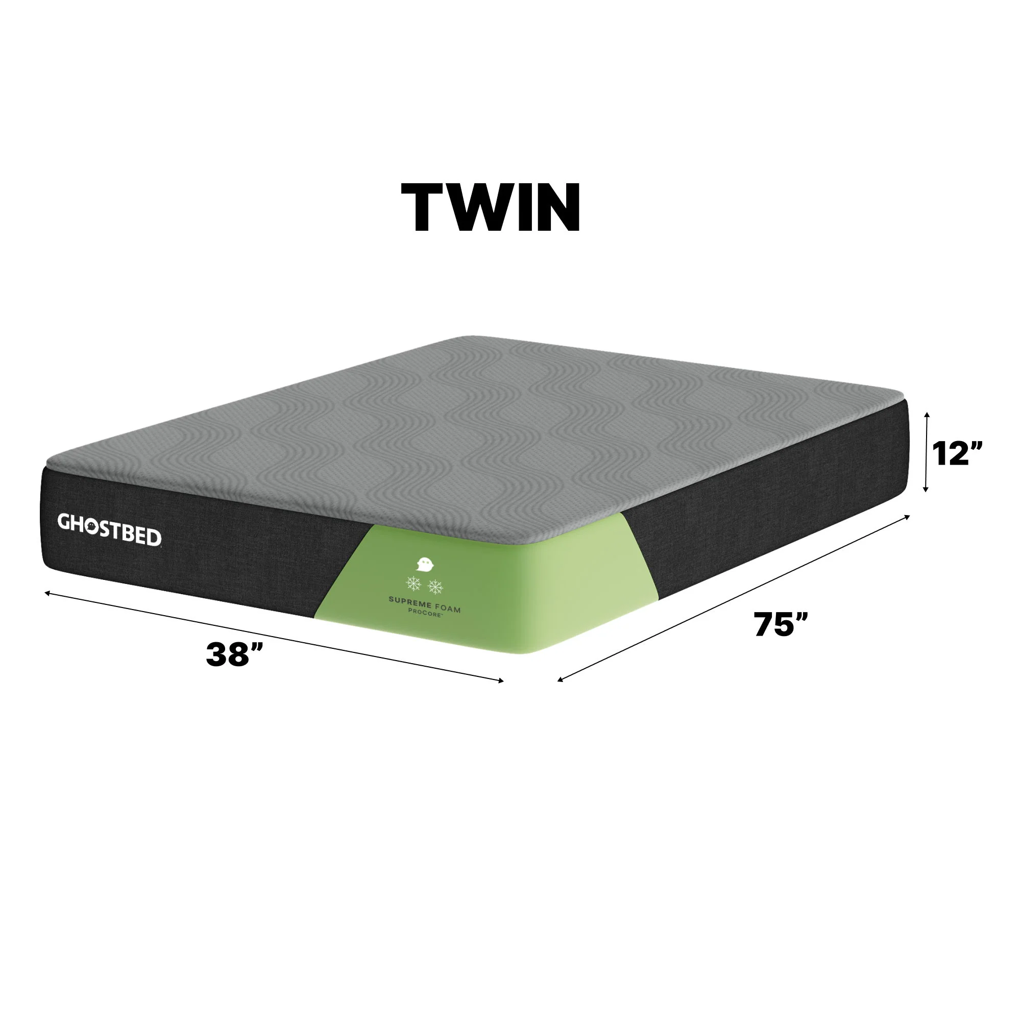 Supreme - 12" Foam Mattress With Procore Technology And Cooling Cover - Image 5
