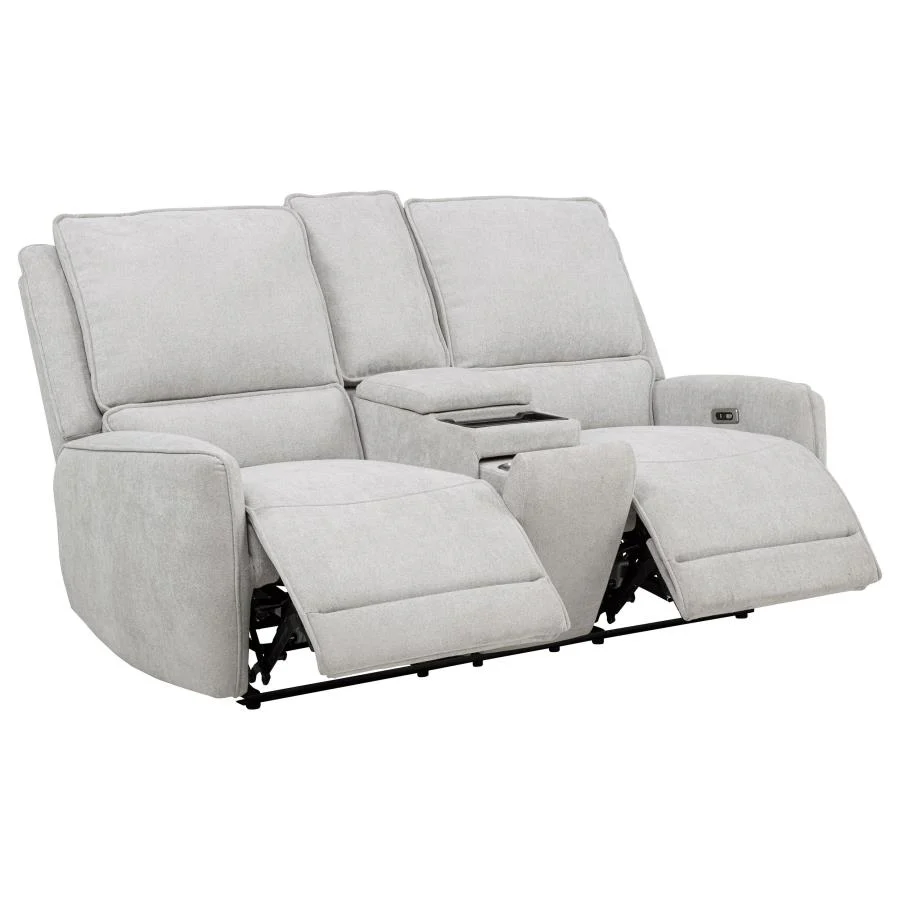Sylmar - Chenille Power Reclining Sofa Set - Image 14