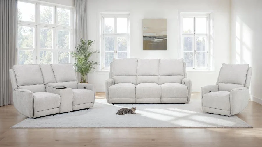 Sylmar - Chenille Power Reclining Sofa Set - Image 2