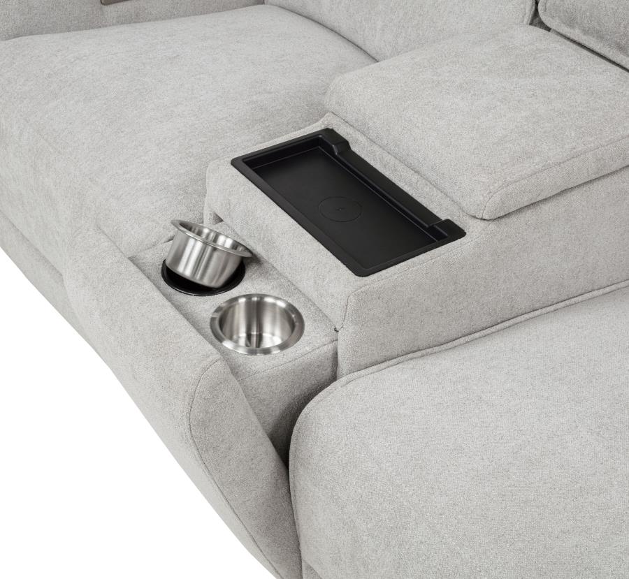 Sylmar - Chenille Power Reclining Sofa Set - Image 21