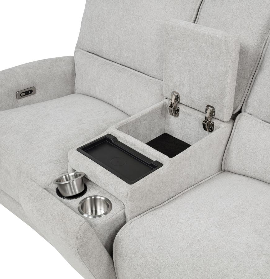Sylmar - Chenille Power Reclining Sofa Set - Image 26