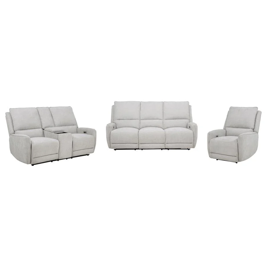Sylmar - Chenille Power Reclining Sofa Set - Image 4