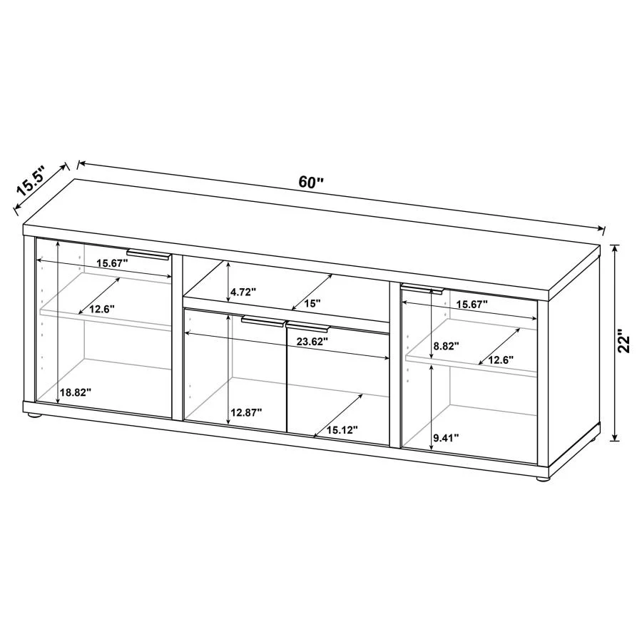 Tabby - 3 Piece TV Entertainment Center - Mango - Image 18