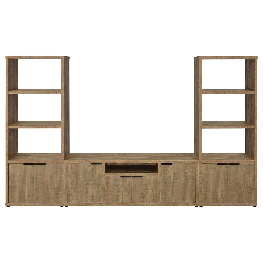 Tabby - 3-Shelf Engineered Wood Media Tower - Mango - Image 11